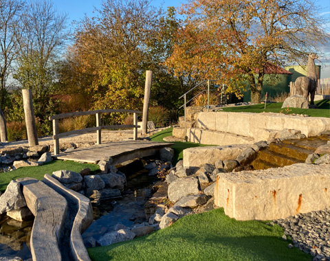 Die Adventuregolf-Anlage am Mohrenhof © LAG Region an der Romantischen Straße e. V.