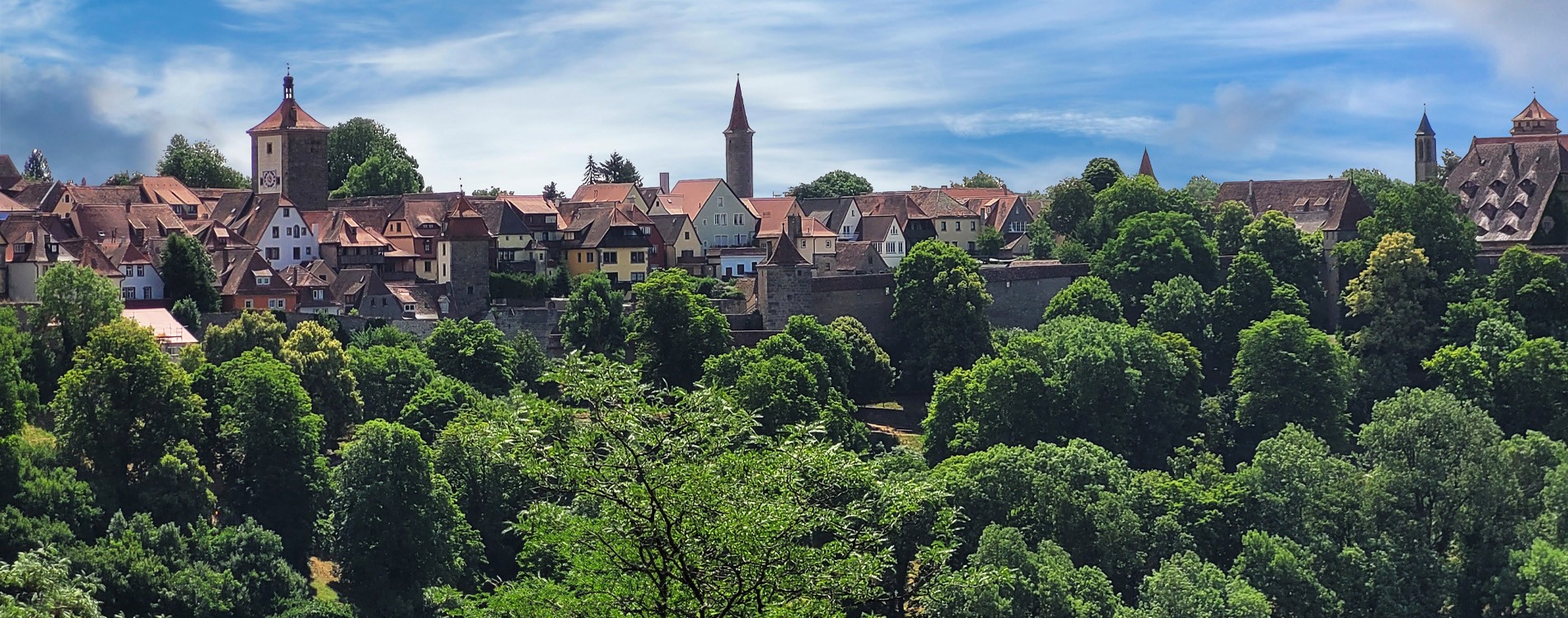 Blick auf Rothenburg ob der Tauber