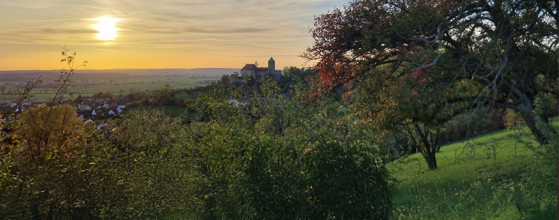 Blick auf Burg Colmberg