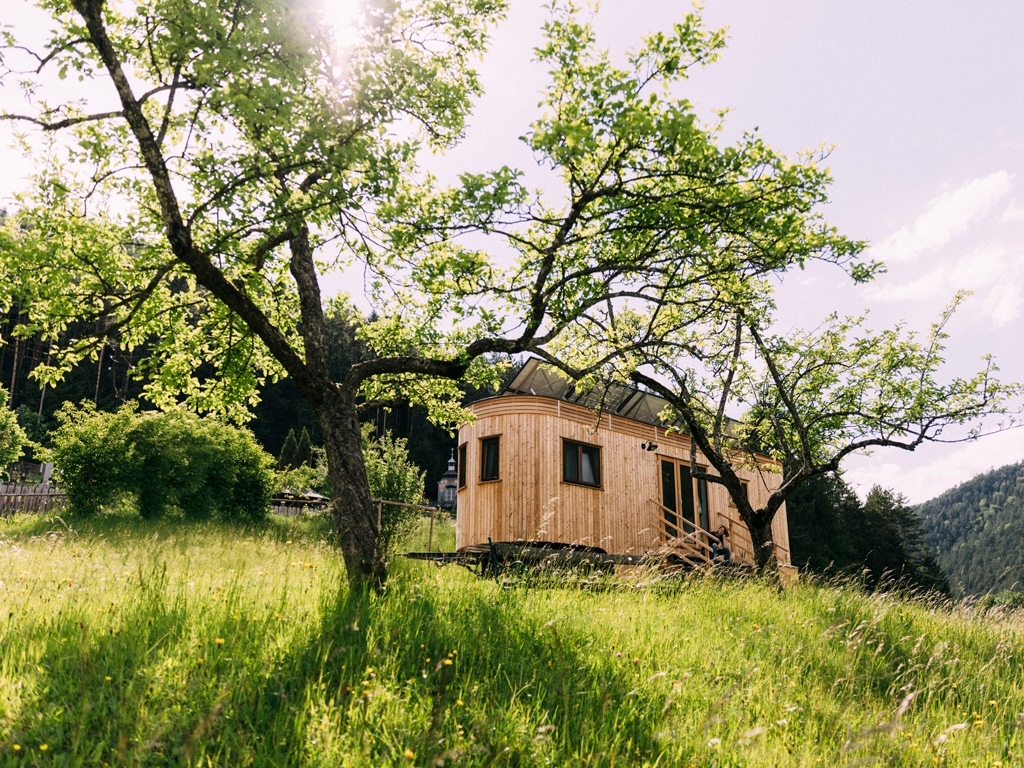 Ökologisch übernachten im Tiny House Oskar © Daniel Zangerl, www.wohnwagon.at